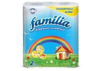 Полотенца бумажные FAMILIA РАДУГА двухслойные 2 рулона