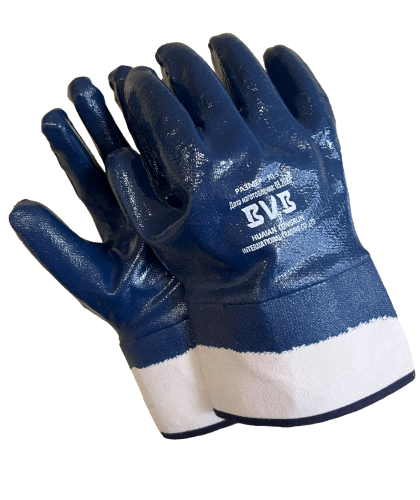 Перчатки х/б с полным НИТРИЛОВЫМ покрытием, манжет КРАГА